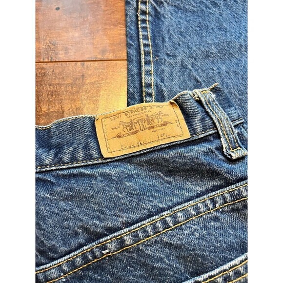 Levis Vintage 250350214 Orange Tab Harley Patch Straight Leg Y2K Womens READ - Picture 9 of 10